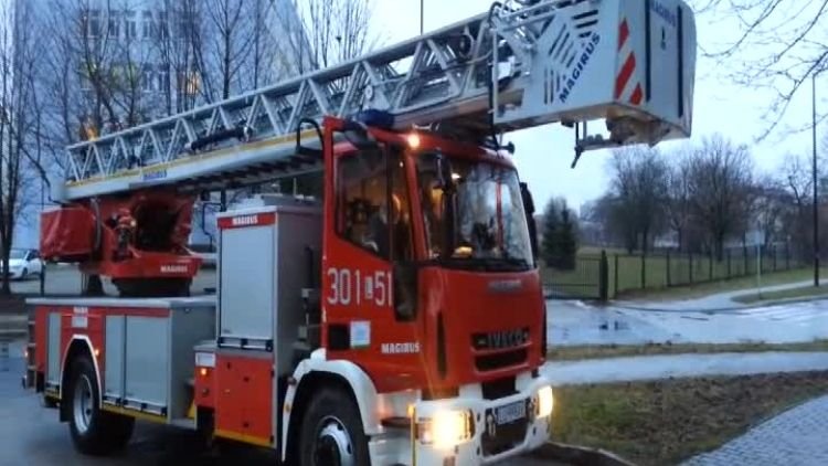 straż pożarna w akademiku KUL